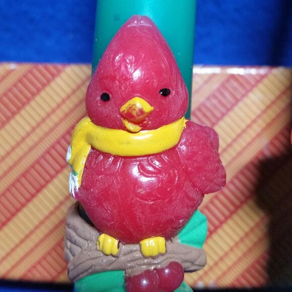 Vintage Avon 1987 Christmas Cardinal 10" Taper Candles Collectibles Set of 2 - Picture 10 of 10